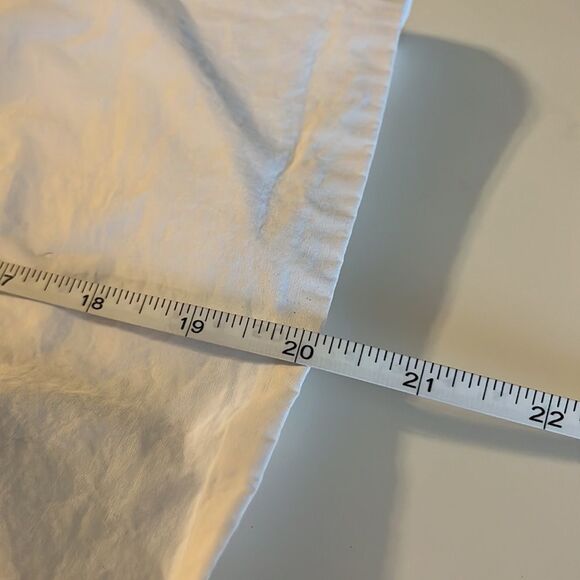 KENSIE white wrap front tie mid length sleeve top V-neck 100% cotton large - Picture 9 of 9